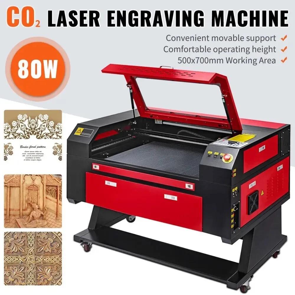 80W CO2 Laser Engraver 20x28in Engraving Cutting Machine Ruida 7050 w/ Parts