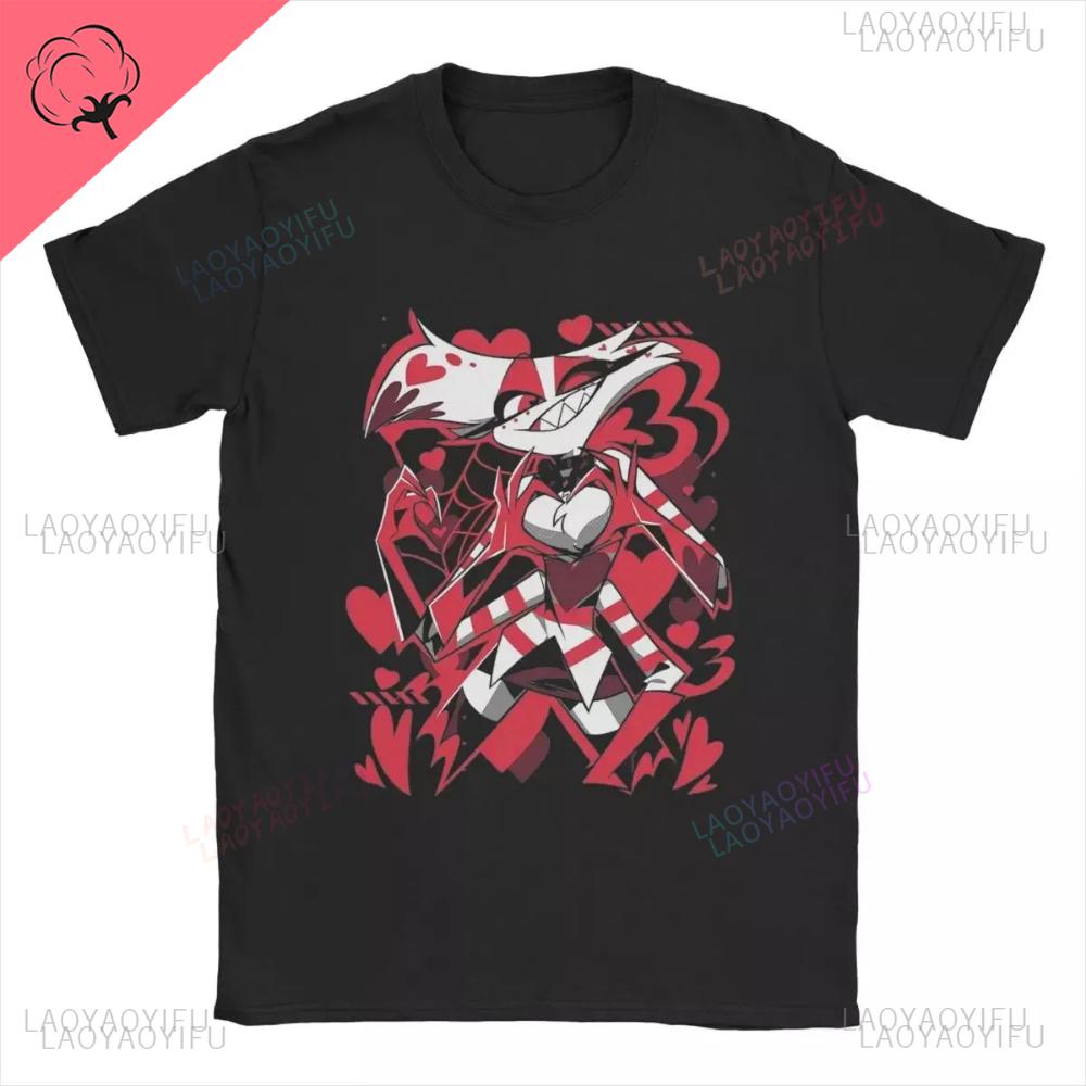 Hazbins Hotels Common Design Social Club Printed Comfortable Personality Novelty Trending Clothes High Quality Cotton Trending