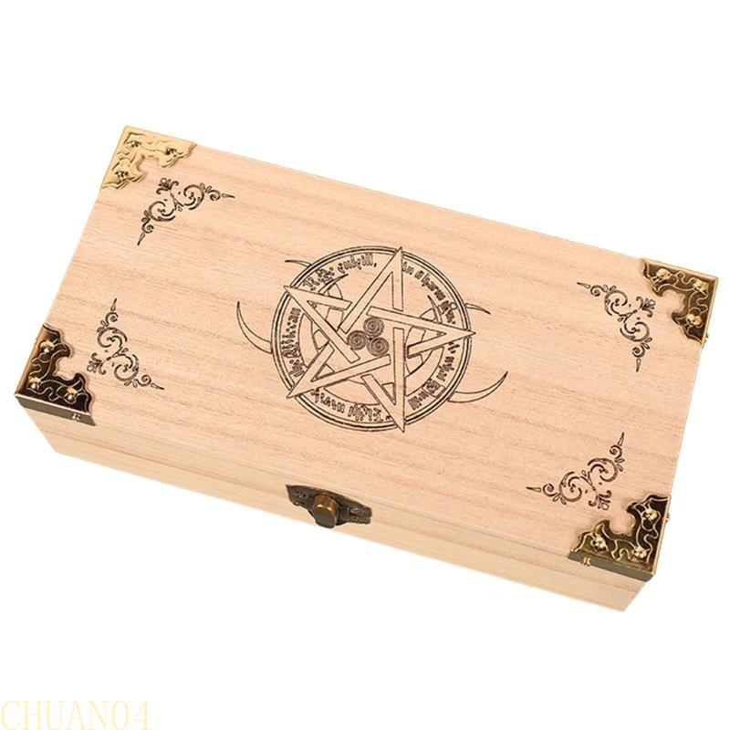 A1A2 Handmade Wood Playing Card Holder Boxes Storage Playing Card Travel Tarot Game Cards Case Decorative Poker Card Boxes
