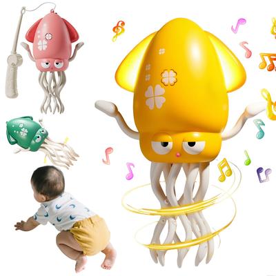 JUYEE Baby Lernspielzeug für Jahresjungen und Altersgruppen und Geburtstag Weihnachten Bewegliches Tintenfisch-Spielzeug mit LED-Hindernis USB Wiederaufladbares Spielzeug, 0-1 Jährige, Kinder,