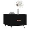 VidaXL Table basse Noir 50x50x40 cm Bois d'ingénierie 829334