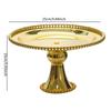 Iron Cake Stand Cookie Tray Pastries Holder Dessert Stand Dessert Plate Display Stand Candy Dish Plate for Parties Christmas
