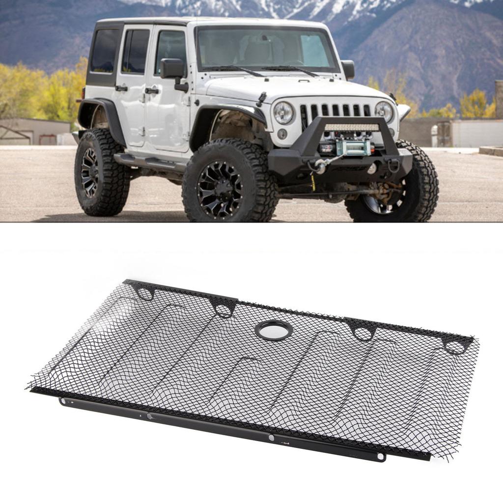 Przednia Wkładka Kratka Siatka Ochronna Pasuje do Wrangler JK & Unlimited 2 i 4 Drzwi 2016+
