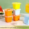 Square Ice Cube Molds Food Grade Ice Cream Mould Square Frozen Ice Cube Mold Summer Jelly Pudding Maker Tools Popsicle Mold