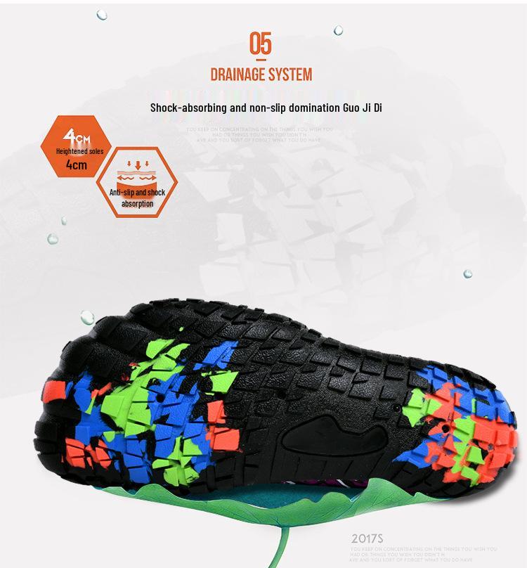 Couples' Five-Finger Shoes: Perfect for Wading, Snorkeling, Fishing, Creek Tracing, Diving, Beach Surfing - Lace-Up & Non-Slip