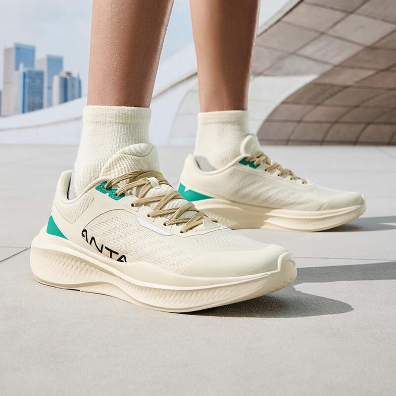 Anta Comfortable Versatile Durable Breathable Low-Top Training Shoes Men Sneakers White Green 912527778-2