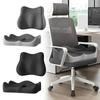 Office Seat Cushion Backrest Integrated Seat Cushion For Lumbar Support Pressure Relief Memory Foam Seat Cushion