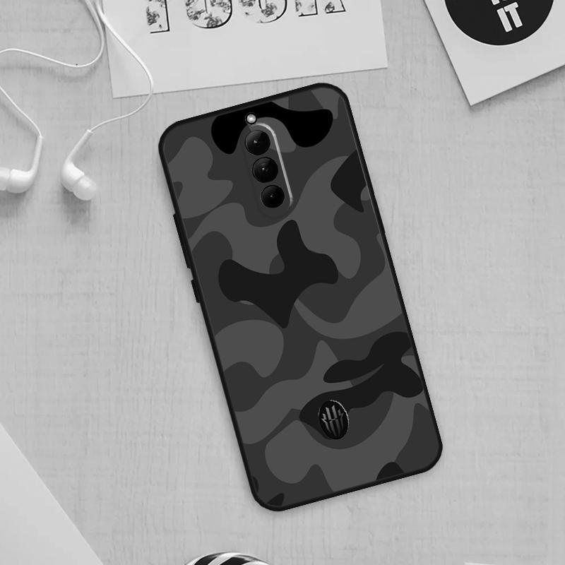 Black Night Camo Camouflage Case For Nubia Red Magic 9 Pro Plus 5G 5S 6R 6 7 6S 7S Pro Cover For Redmagic 8 8S Pro Plus