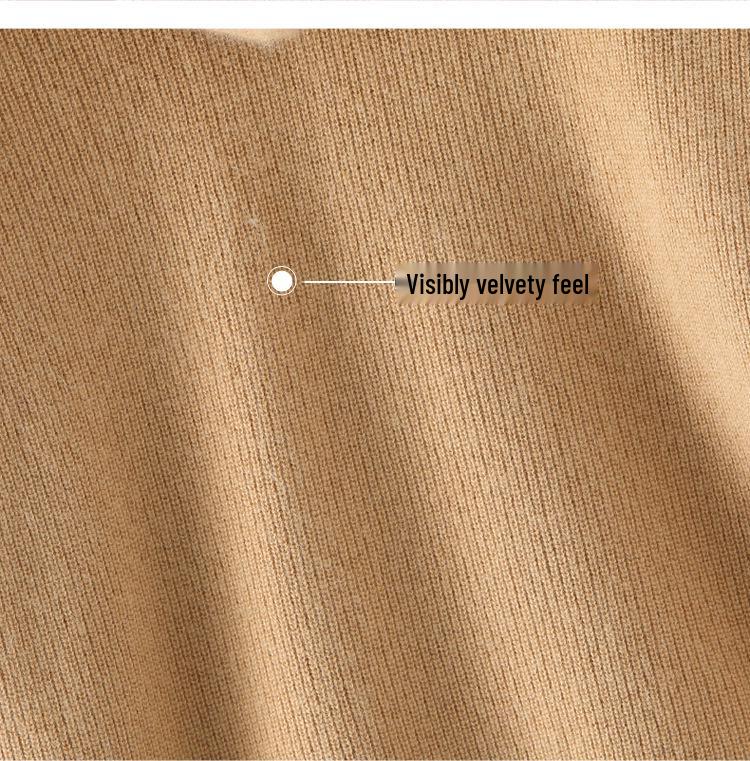 Women's Cashmere Hooded Knit Sweater - Autumn/Winter Collection, Loose Fit, Short Pullover Hoodie.