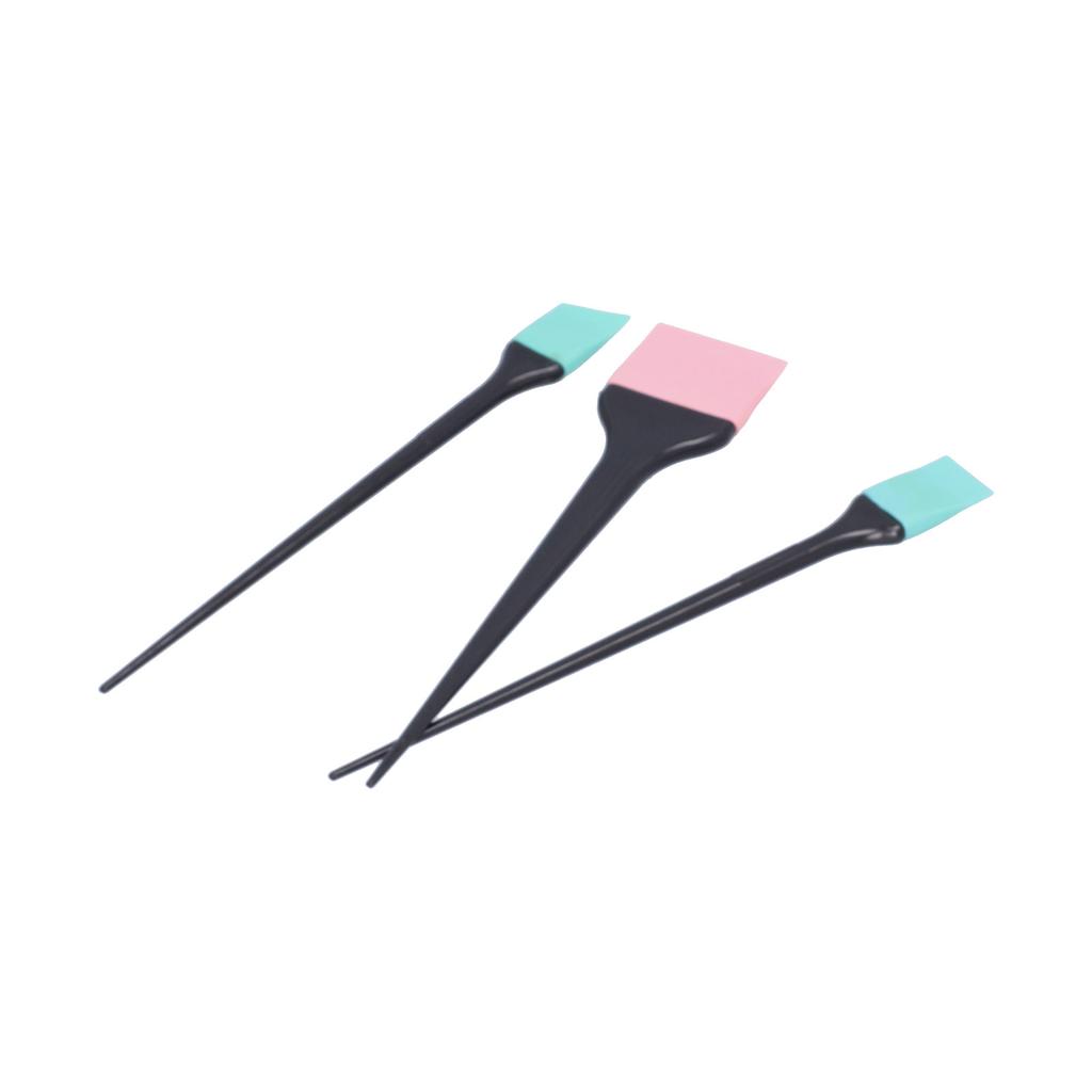 6pcs Silicone Hair Dye Brush Home Barber Shop Hair Treatments Coloring Brush Set