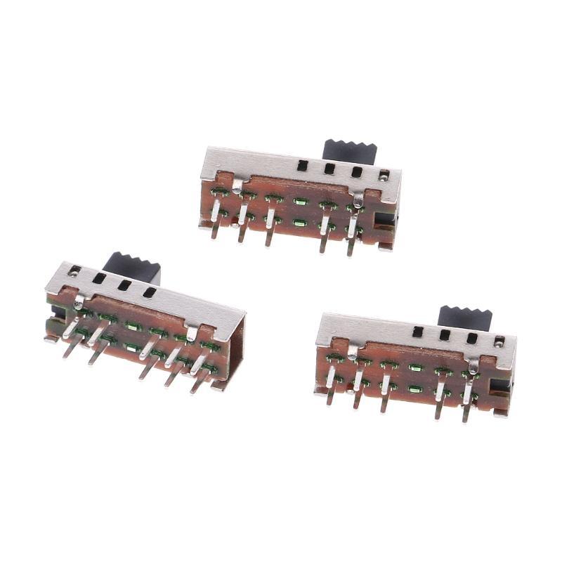 10Pcs SS24E01-G5 Slide Switches Vertical 0.5A 10 Pin 4 Position Toggle Switch