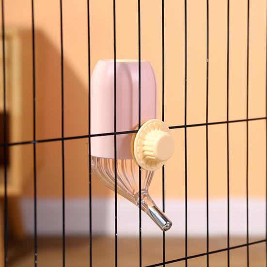 No-drip Pet Water Dispenser 500ml 700ml Dog Water Bottle Leak-Proof Cage Hanging Water Feeder for Small Medium Pets Cats Dogs