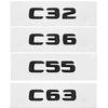 ABS Car Rear Trunk Emblem 3D Letters Tail Box Sticker Badge for Mercedes Benz C32 C36 C55 C63 C200 C220 C230 C Class W204 W205 KS6