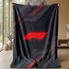 F1 Flannel Fleece Blanket Cozy Warm Throw Blanket For Couch Bed Travel All Season Use