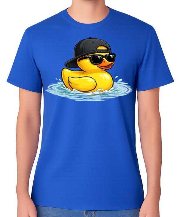 Cool Rubber Duck T-Shirt Funny Duck Sunglasses Cartoon Unisex Tee S разноцветный