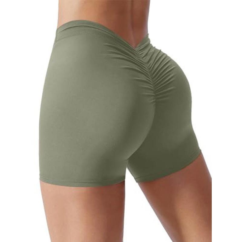 Women's Hip-Lifting Sexy Yoga Pants - Three-Quarter Length, Peach Buttocks Design