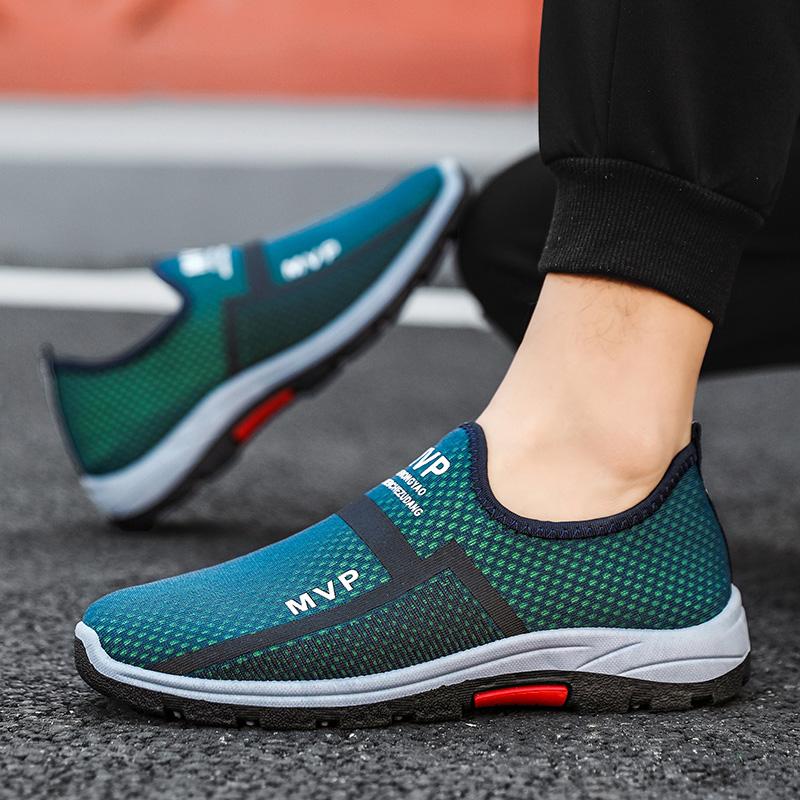 Mesh Männer Casual Schuhe Sommer Leichte Turnschuhe Männer Outdoor Wanderschuhe Atmungsaktive Slip auf Herren Loafer 45 Zapatillas Hombre