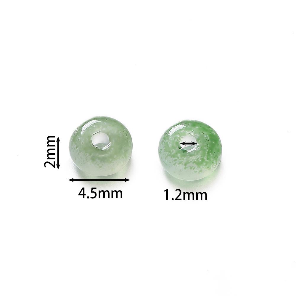 100pcs/lot 2x4mm Ice Seed Gradient Glass Beads Round Beads Colorful Uniform Rice Shape for DIY Handmade Jewelry Bracelet Making