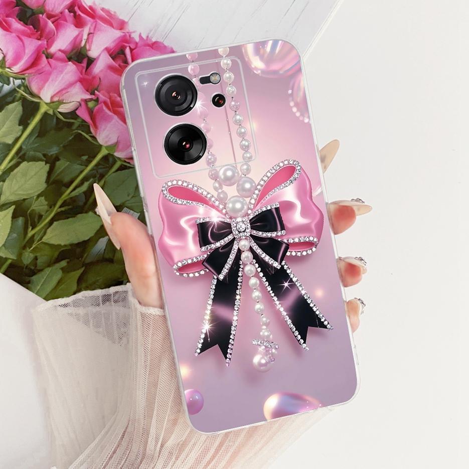 For Xiaomi Mi 13T Pro 5G Case Luxury Butterfly Tree Painted Cover Soft Silicone Phone Case For Xiaomi 13T Pro Mi13T Pro 5G Shell
