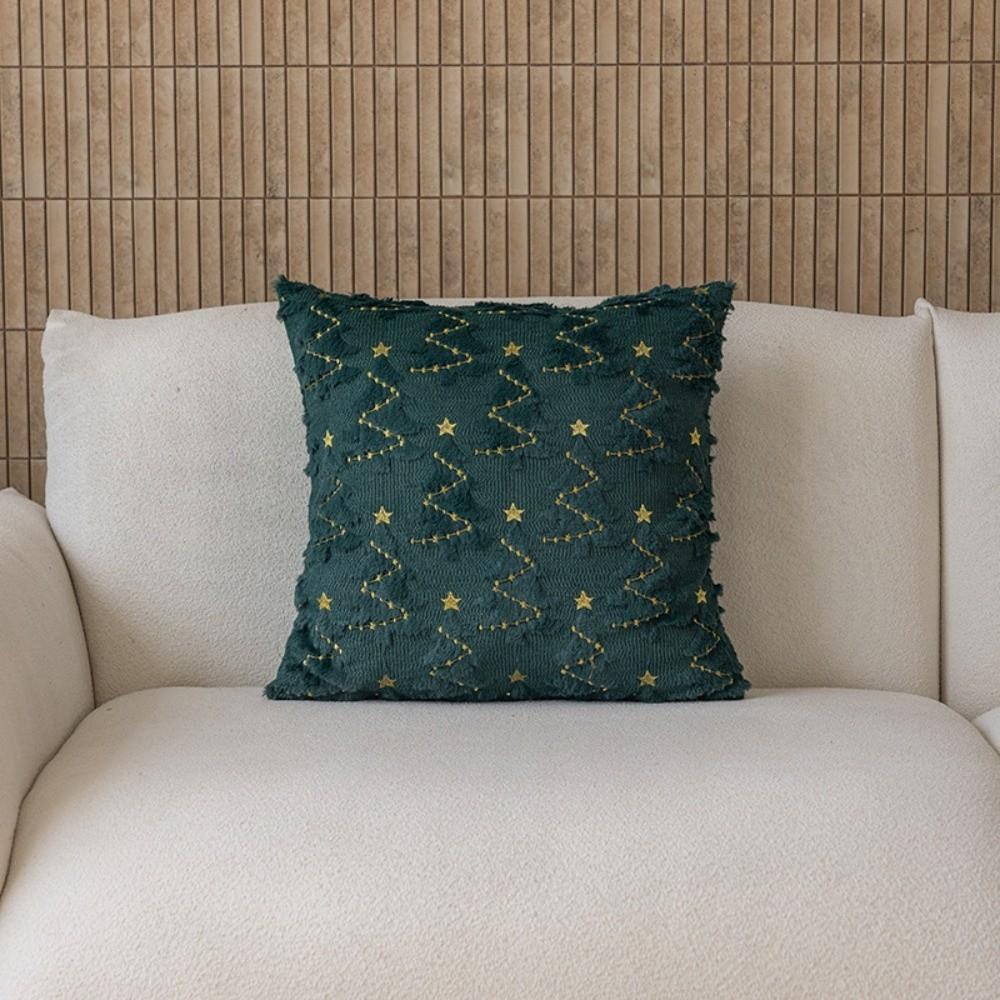 

45×45cm Pillowcase 3D Reindeer Plush Pillow Cover New Christmas Throw Pillow Cover Home Decoration 02