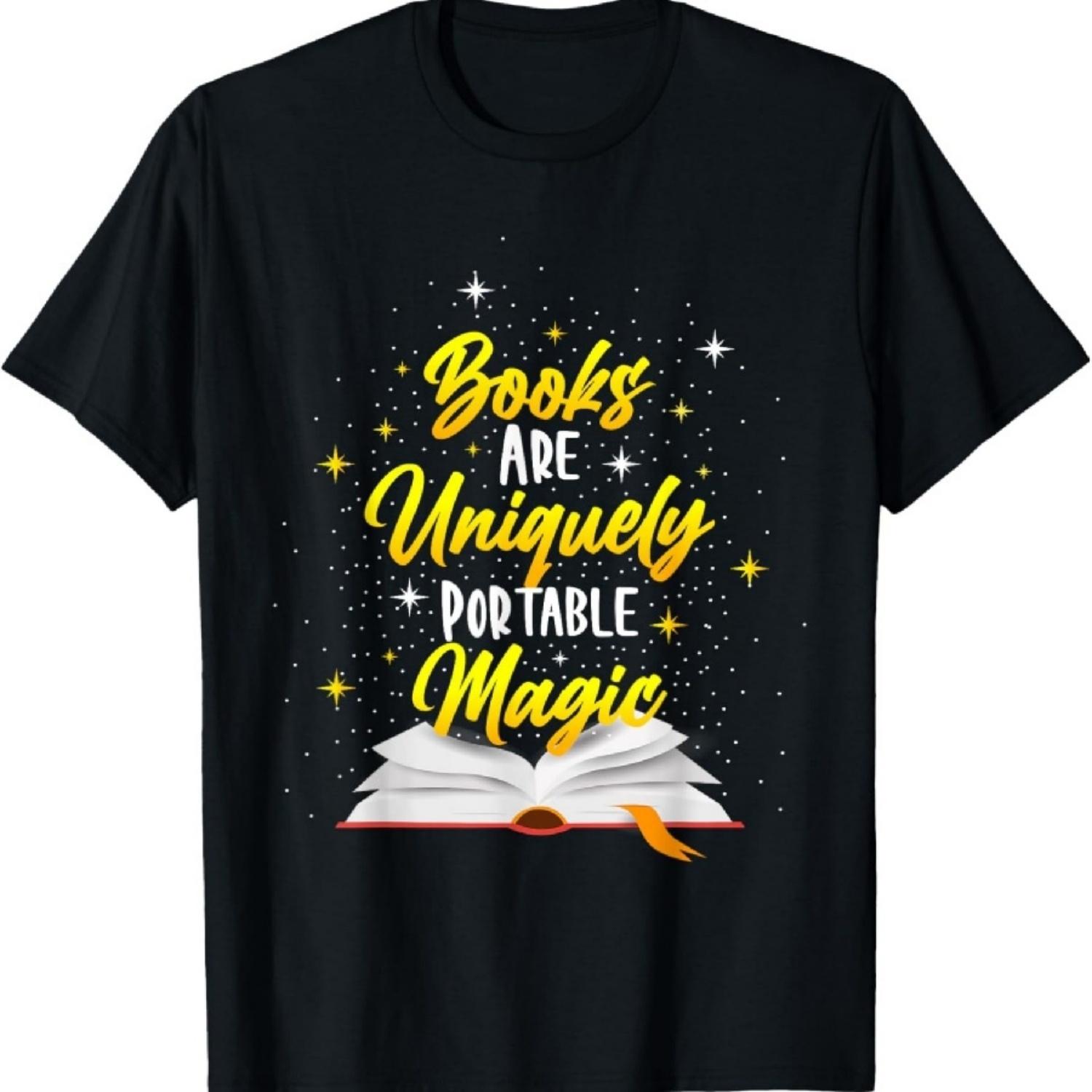 

Books Are Uniquely Portable Magic T-Shirt XXXXXL чорний