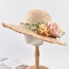 Summer Natural Straw Sun Hat For Women Oversize Fashion Floppy Shade Dome Hat Outdoor Travel Foldable Beach Hat