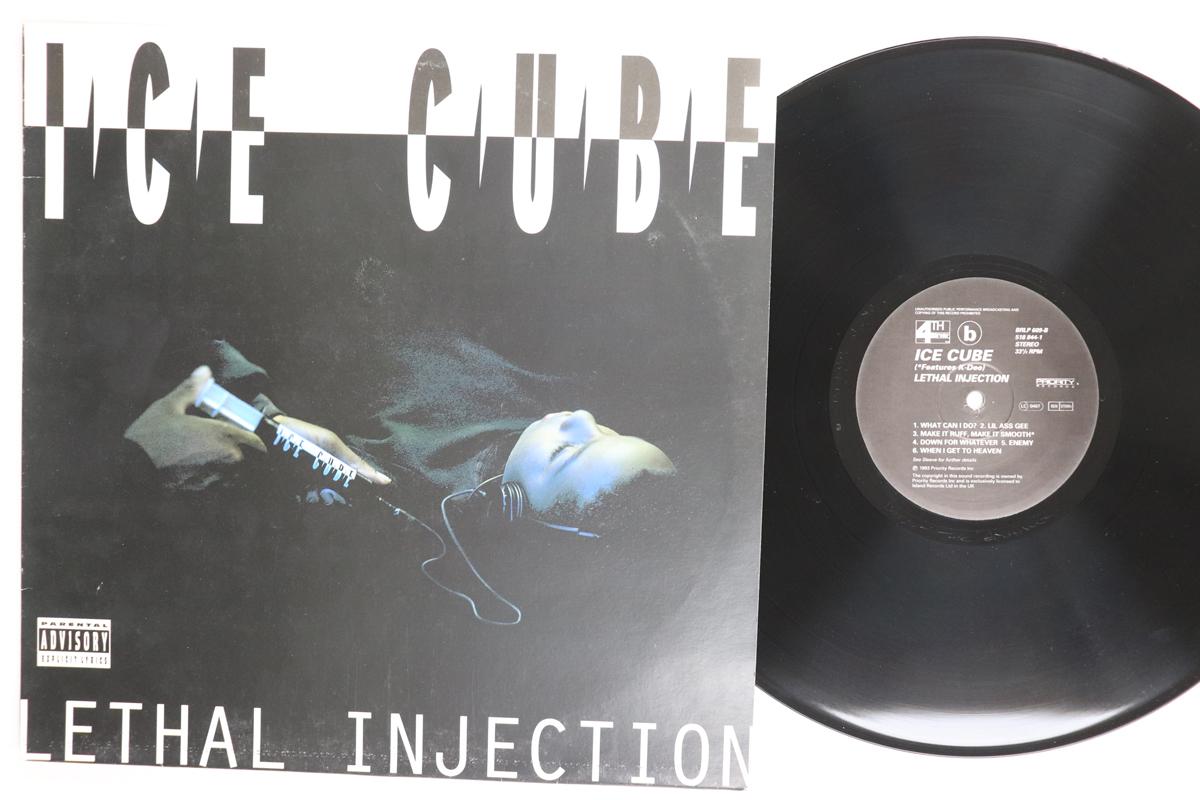 

LP Record ICE CUBE Lethal Injection BRLP609 4TH BROADWAY 1993 UK Rap HipHopRB Used