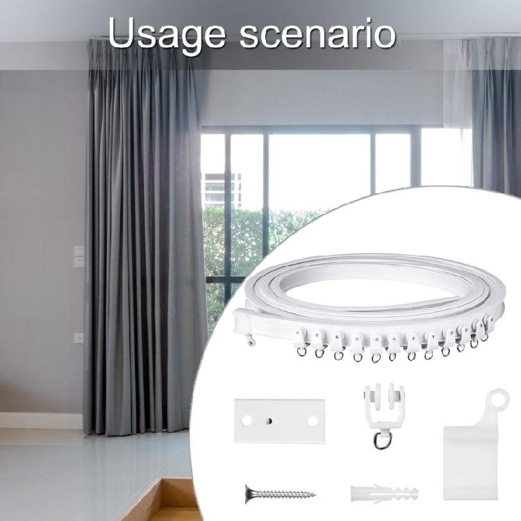 5metrová garnýžová lišta Stropní upevnění s tichým chodem Kompletní se sadou montážního příslušenství pro snadnou instalaci