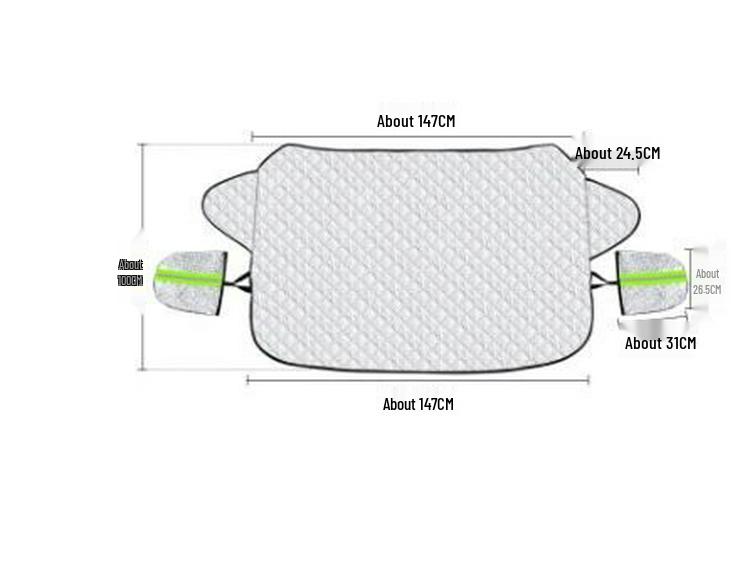 Magnetic Car Sunshade & Snow Cover: Dustproof, Heat Insulation, Sun Protection