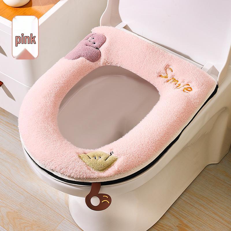 New Arrival: Plush Toilet Seat Cushion for All Seasons - Winter Thickened Universal Fit