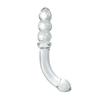 2-in-1 Glass Anal Beads And Butt Plug Hard Dildos Vaginal Anus Dilator Prostate Massager for Men And Women Masturbator Sex Toy
