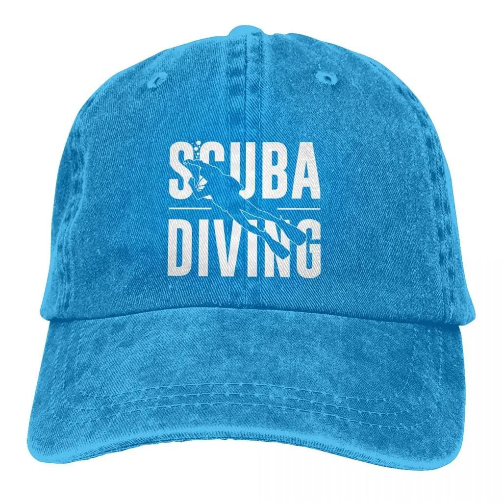 Summer Cap Sun Visor Apparel With A Suba Diver Hip Hop Caps Dive Scuba Diving Cowboy Hat Peaked Trucker Dad Hats