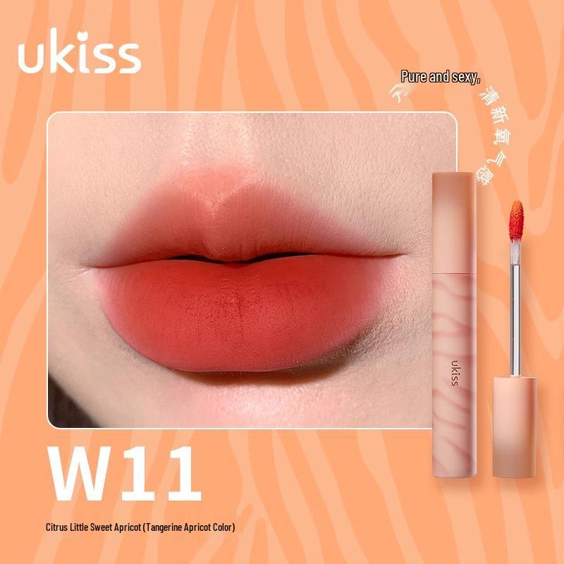 

Ukiss Water Lip Dew W12: Увлажняющая помада и блеск для губ для естественного, подходящего для студентов макияжа