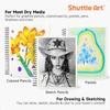 Shuttle Art 9x12 Sketchbook 220 Sheets Total Pack of 2 110 Sheets Each 68lb 100gsm Thick Paper Spiral Bound Mixedmedia Sketch P