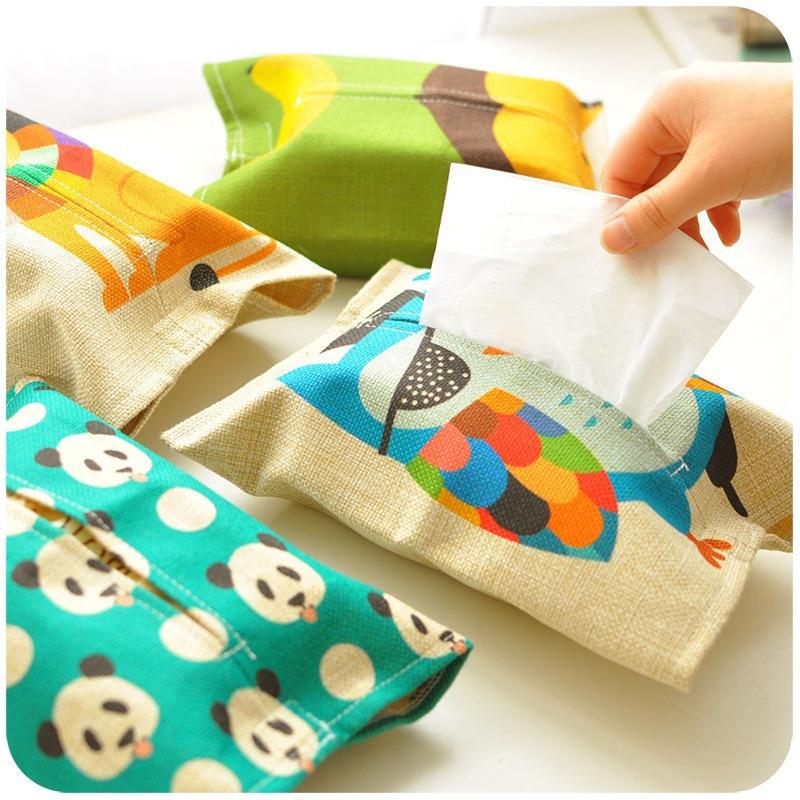 Cloth Tissue Box Tissue Pumping Living Room Family Car with Paper Sets Cute Bathroom Napkins