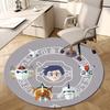 1pc Fantasy Circle with Characters Round Carpet, Made of Polyester,Perfect for Decorating Office Chairs, Living Rooms