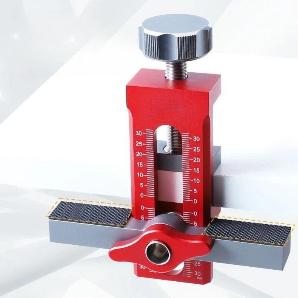 1PC Wardrobe Cabinet Door Panel and Rebounder Punched Mounting Jig Woodworking 10mm Doweling Drilling Guide Locator Installing Clip