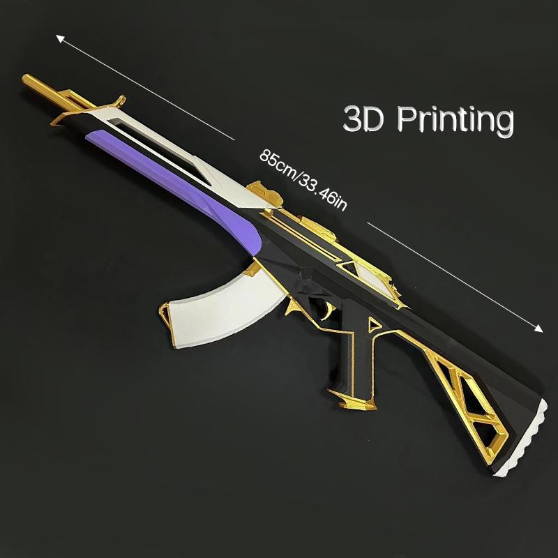 85cm/33.46in Valorant Customized Cosplay Gun Assemble Samurai Katana Game Peripherals Model Props Boy Toy Hobbies Party Supplies