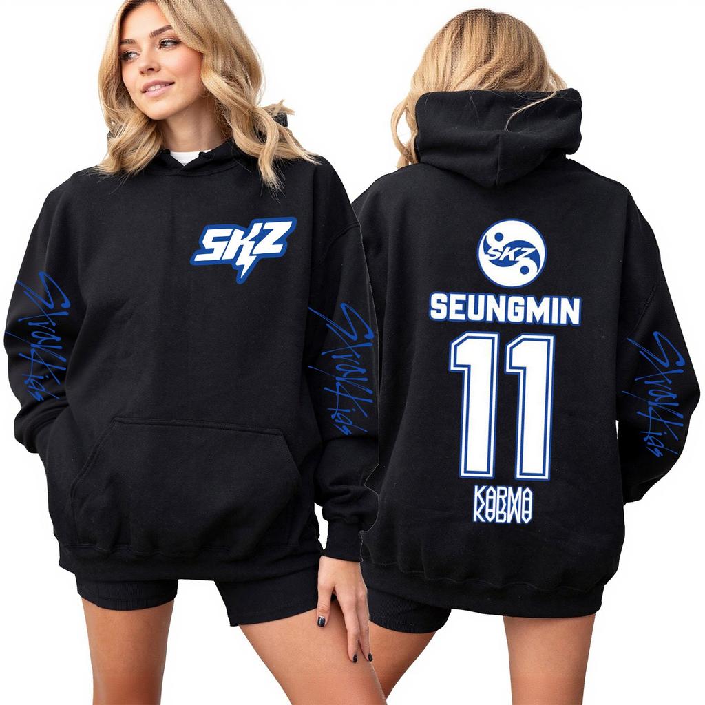 Roupa Casual Feminina da Moda Fato de Treino Top de Manga Comprida Moletom com Capuz Estampado