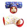 Guinea Pig Cage Hamster Toy Tubes Collapsible and Portable Gift for Pet Durable T-Shape Tunnel-3 Way for Play Tubes Dura