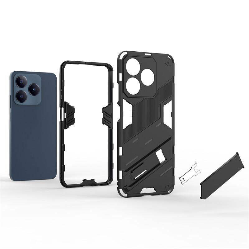 For Realme C63 4G Case Realme C63 4G Cover Funda Armor PC Holder Shockproof TPU Protective Phone Back Cover For Realme C63 4G