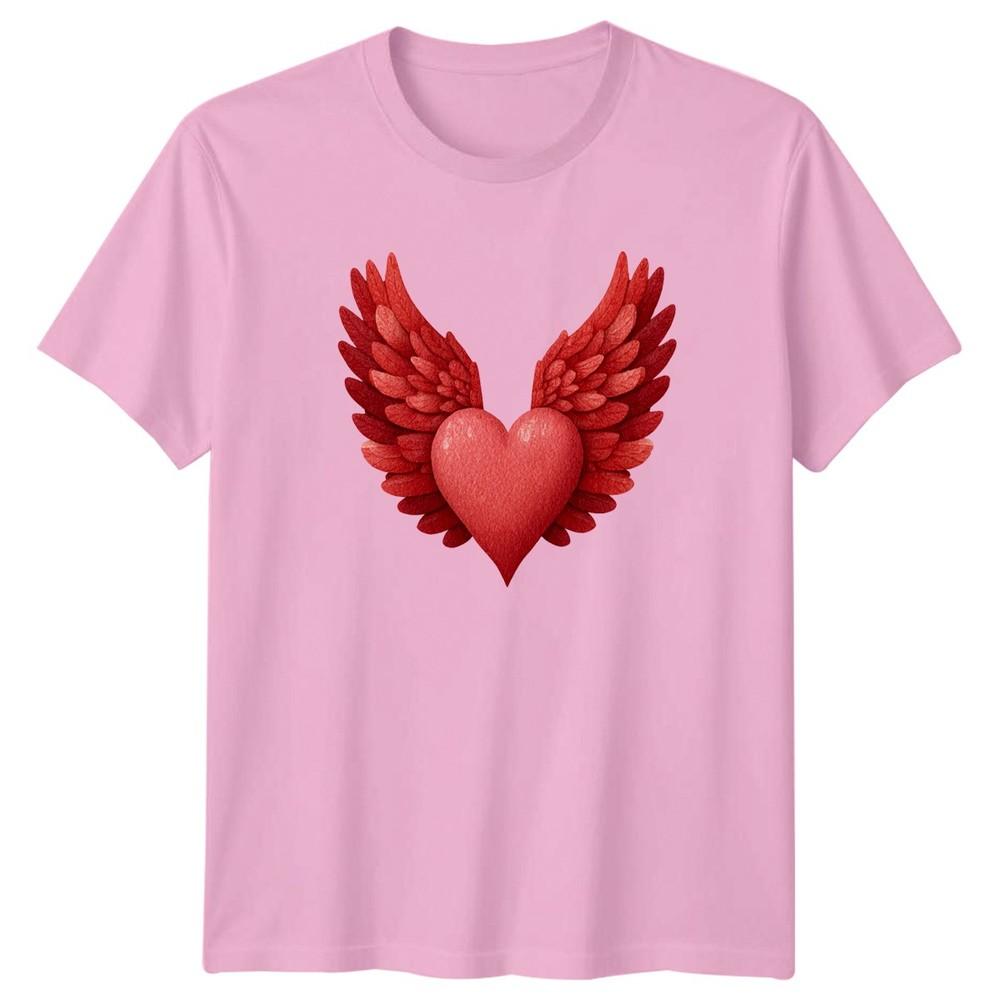 Winged Heart Valentines Day Unisexs TShirt Unisexs Tee Graphic Unisex Top