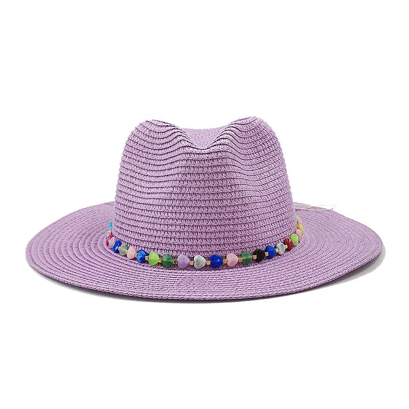 Summer Straw Hat Fashion Simple Hat For Men Women Wide Brim Jazz Hat Casual Classic Sun Hat Foldable Travel Beach Hat