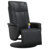 VidaXL Fauteuil inclinable de Massage Repose-pieds, Chaise de Relaxation avec Dossier, Siège avec Accoudoirs Salon, Moderne, 356517