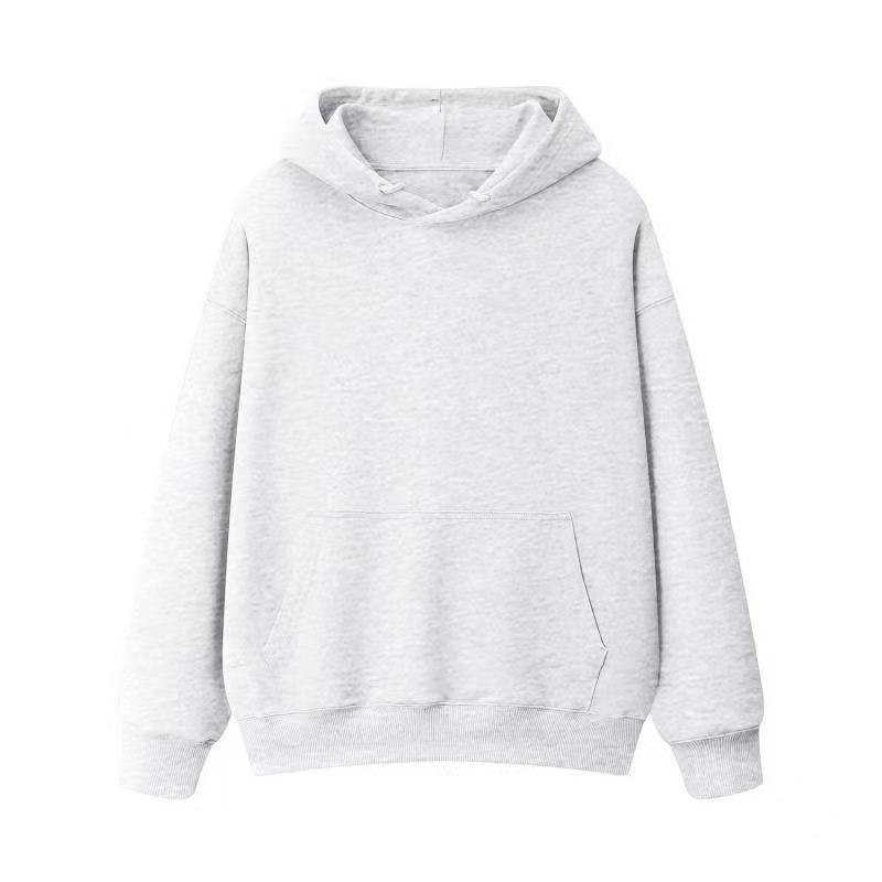 Wholesale 190g Fleece Thickened Light Version Hooded Sweater Men's and Women's Korean Version Solid Color Coat