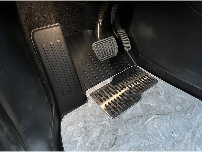 Tesla Model Y Natural Marble TPE Eco-Friendly Floor Mats