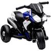 Elektrisk Barnmotorcykel, Ljus & Ljud, 3 km/h, Uppladdningsbar, Plast & Metall, Blå/Vit