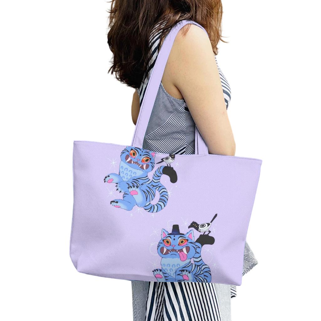 Group One-shoulder Leather Bag Tote Bag One-shoulder Bag PU Large Capacity  Cartoon