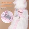 Breathable Cartoon Little Bee Cat & Dog Harness with Leash