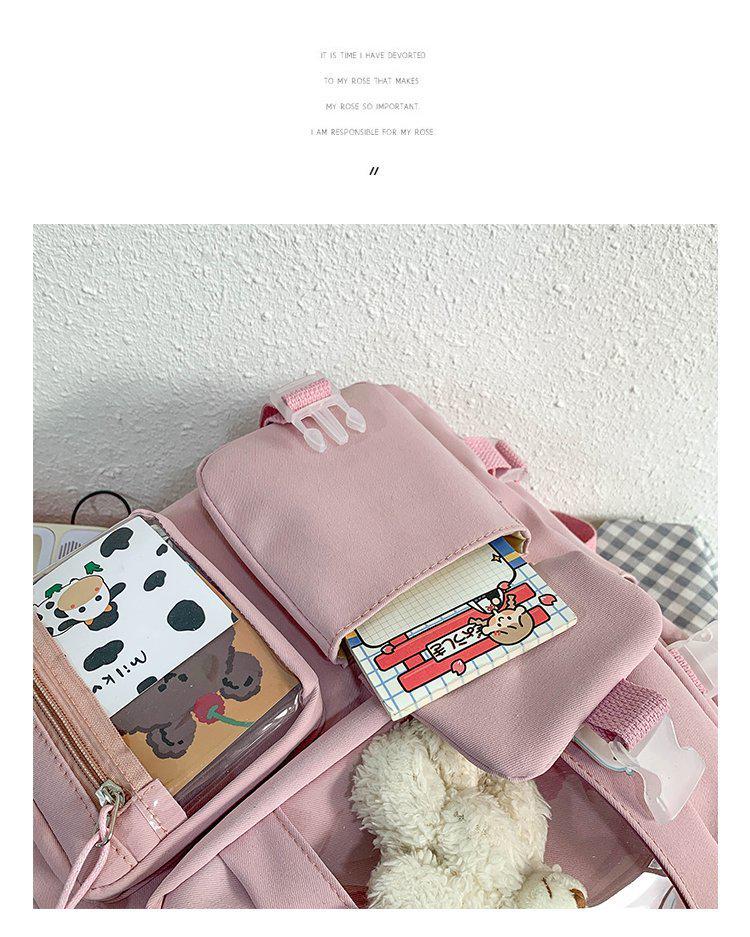 Stylish Large Capacity Korean Ulzzang Cartoon Backpack for Teen Girls